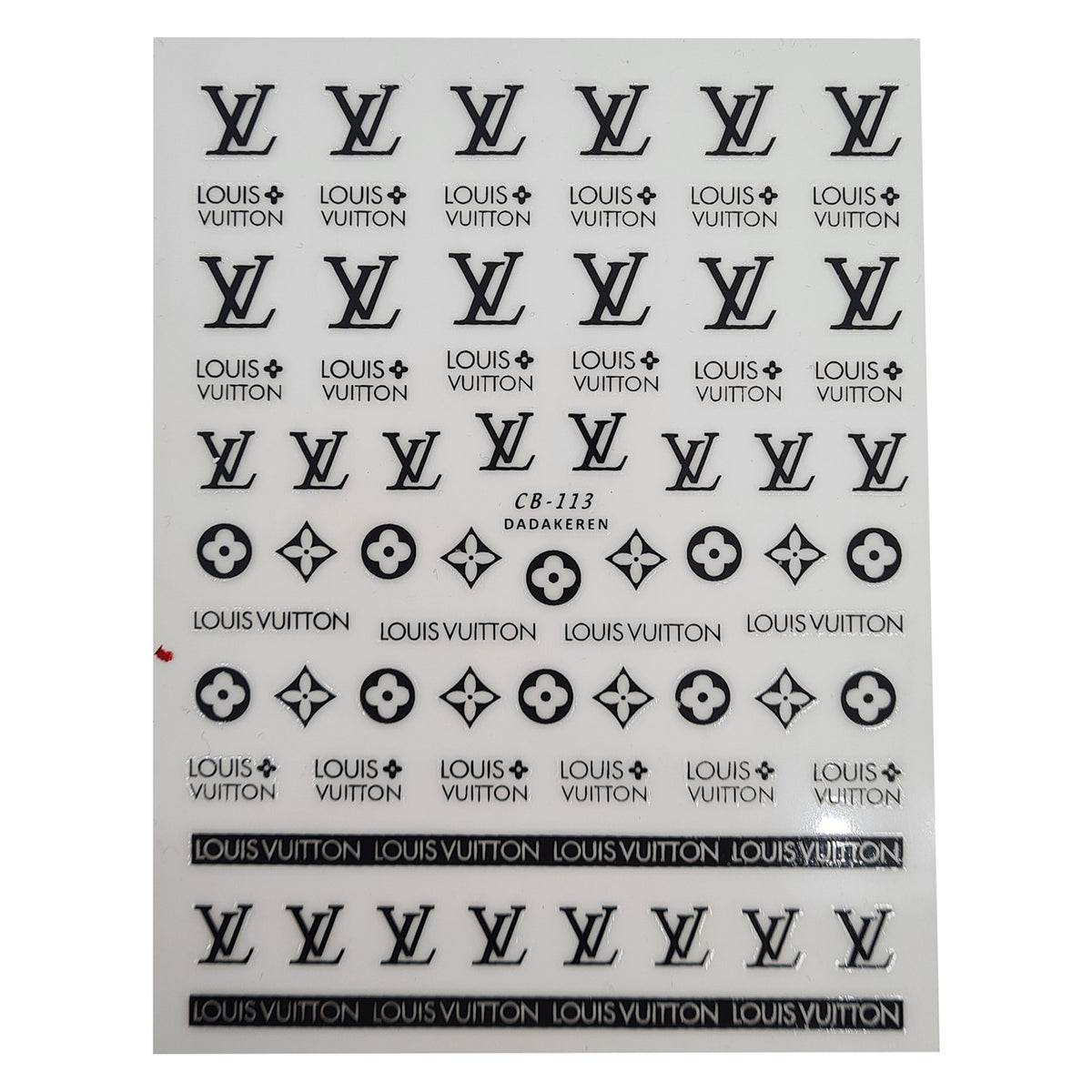 Buy JoyKott 3D Premium Luxury Brand Large Sheet LV Nail Art Stickers Online  at desertcartINDIA