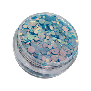 Blue Lagoon Bubbles Nail Glitter