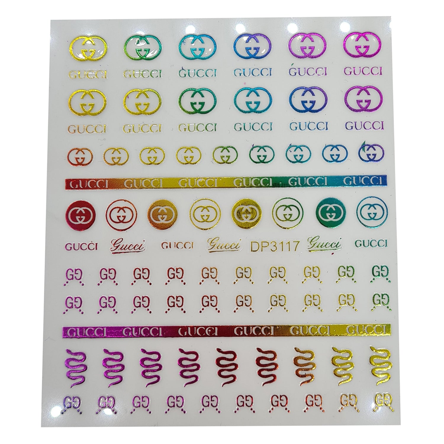 Buy JoyKott Luxury Brand Nail Art Sticker LV (Gold) Online at  desertcartEGYPT