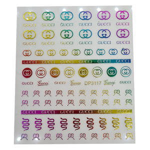 Rainbow G Designer Nail Stickers