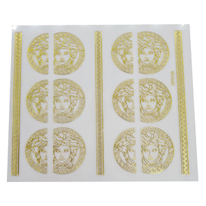 Gold V Designer Nail Stickers