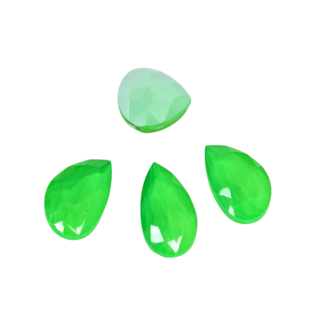 Neon Crystals - Nail Art