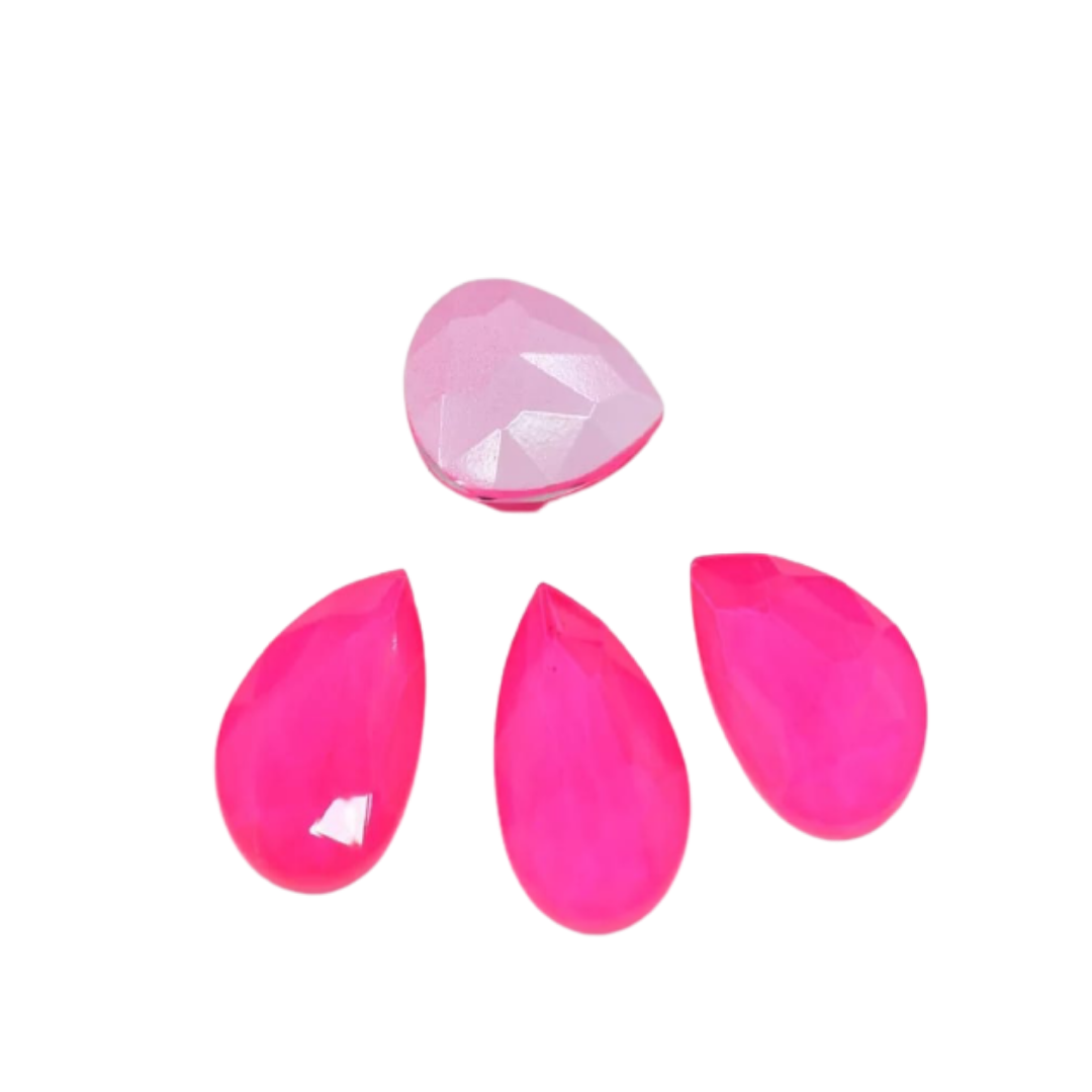 Neon Crystals - Nail Art