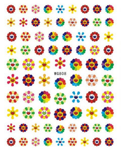 Flower Face Stickers