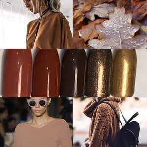 Bronzed Browns Gel Polish Colour Collection