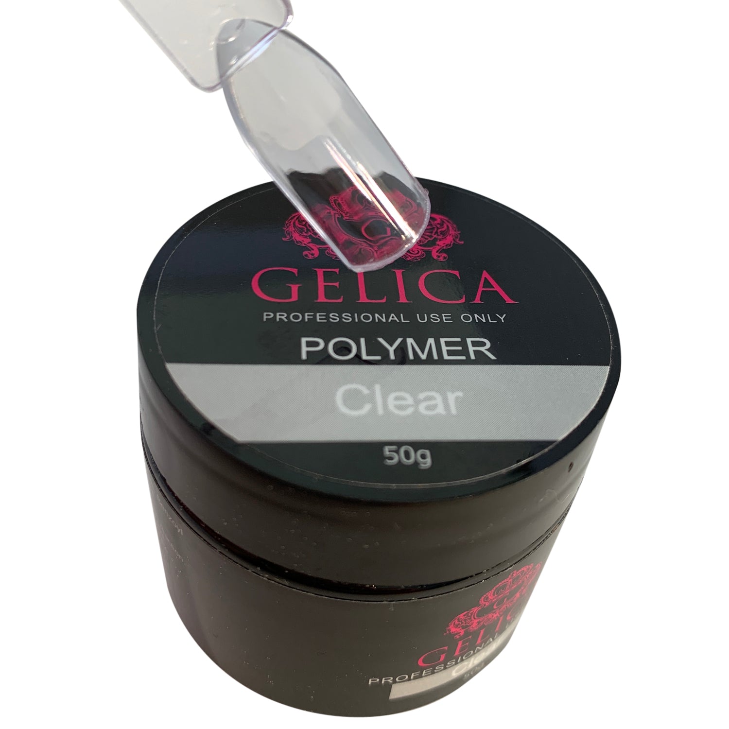 Clear Acrylic Powder (50g) | Gelica Gels | Nail Salon Supplies