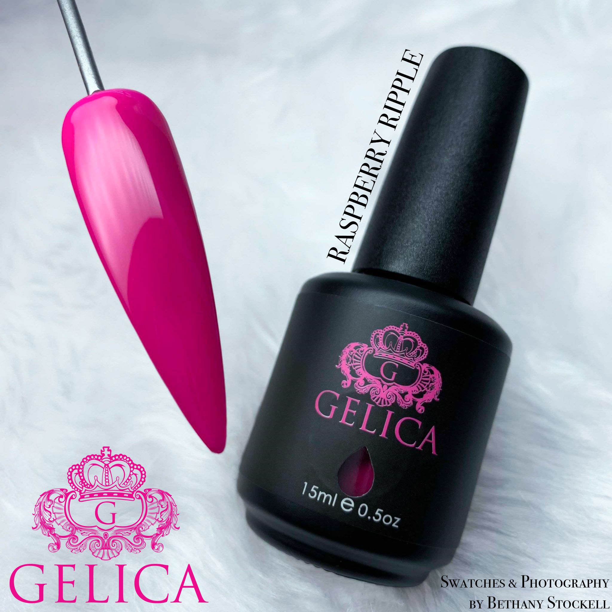 Polish Shot Raspberry Raspberry Ripple - Gel Polish | Gelica Gels | Nail Salon Supplies